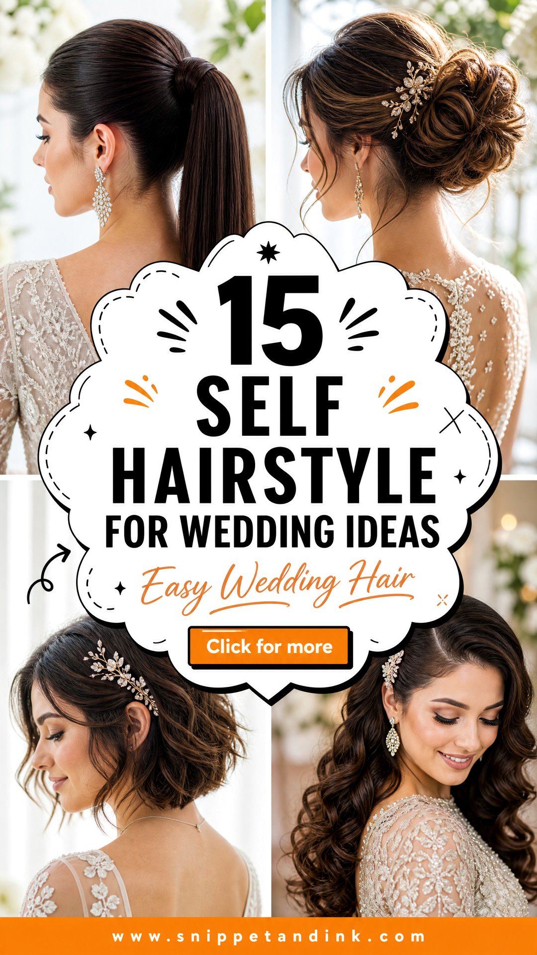15 Self Hairstyle for Wedding Ideas You Can Create Easily - 15 Self Hairstyle for Wedding Ideas You Can Create Easily