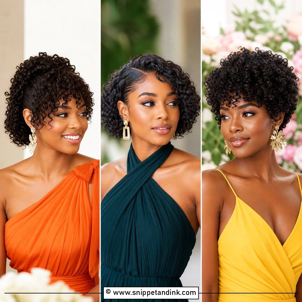 15 Short Curly Hair Wedding Guest Styles for Chic Events