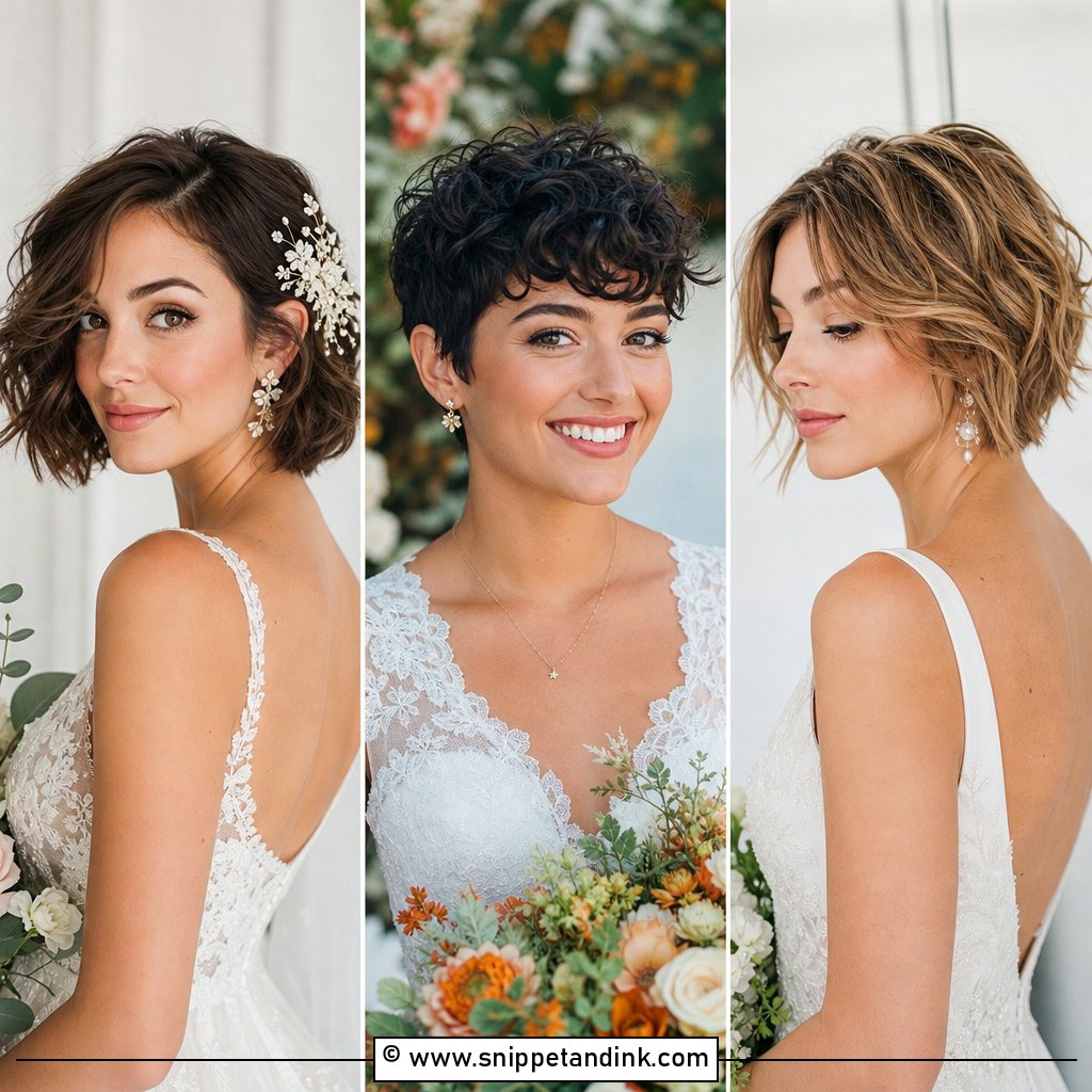 15 Short Hair Styles Bride Elegant Ideas for the Big Day