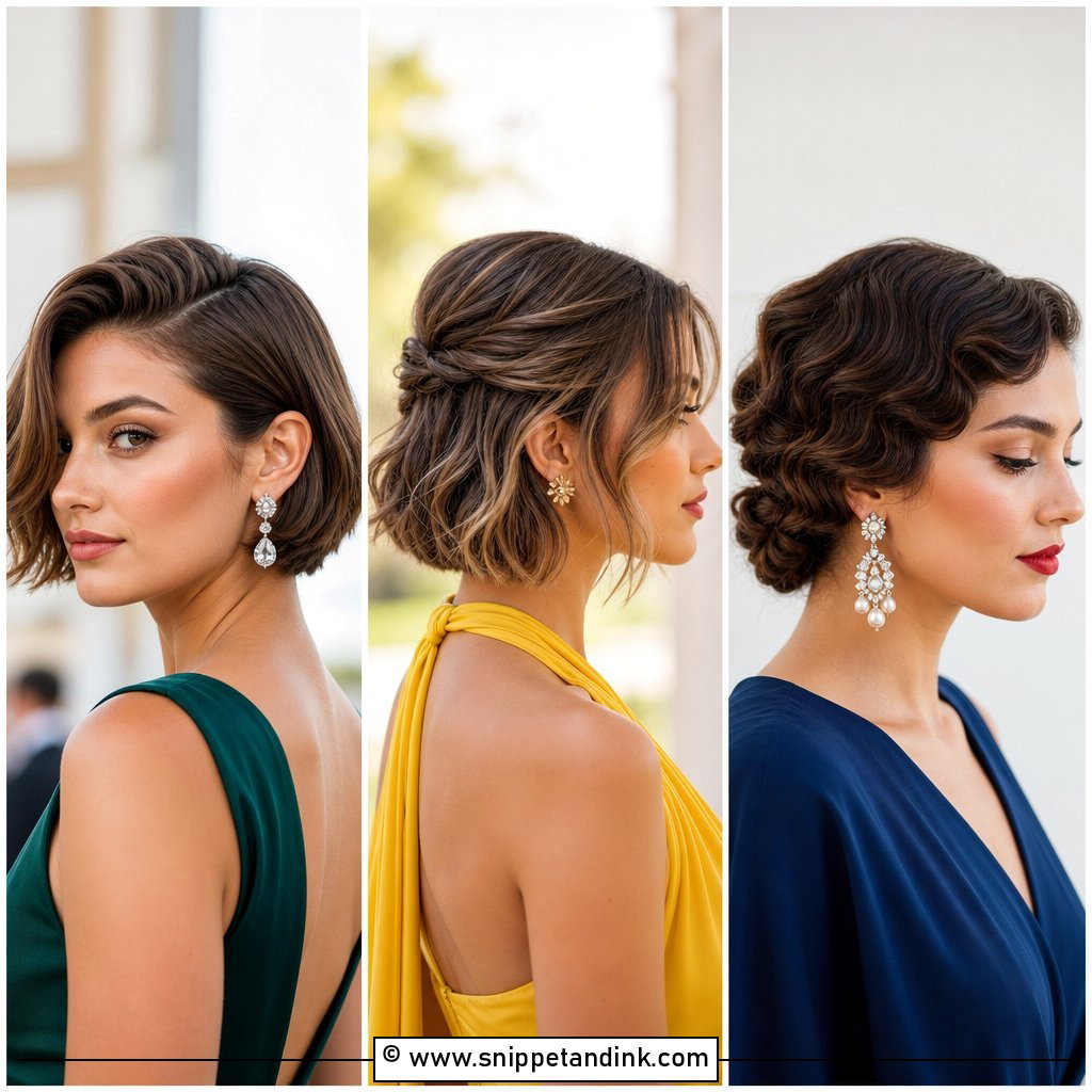 15 Short Hair Styles Wedding Guest Hairstyle Ideas to Try