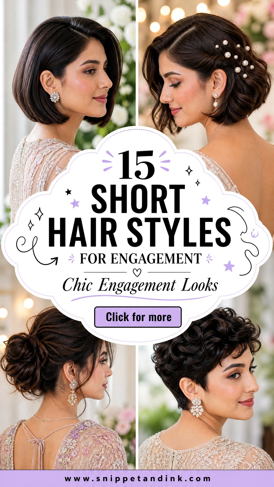 15 Short Hair Styles for Engagement Chic Looks to Love - 15 Short Hair Styles for Engagement: Chic Looks to Love