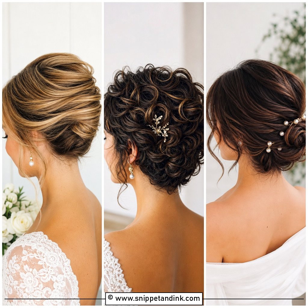 15 Short Hair Up Do Wedding Ideas for Polished Brides