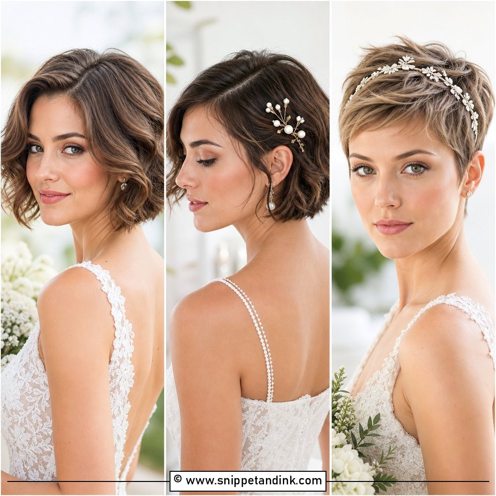15 Short Hairstyle for Weddings Chic Looks to Try Now