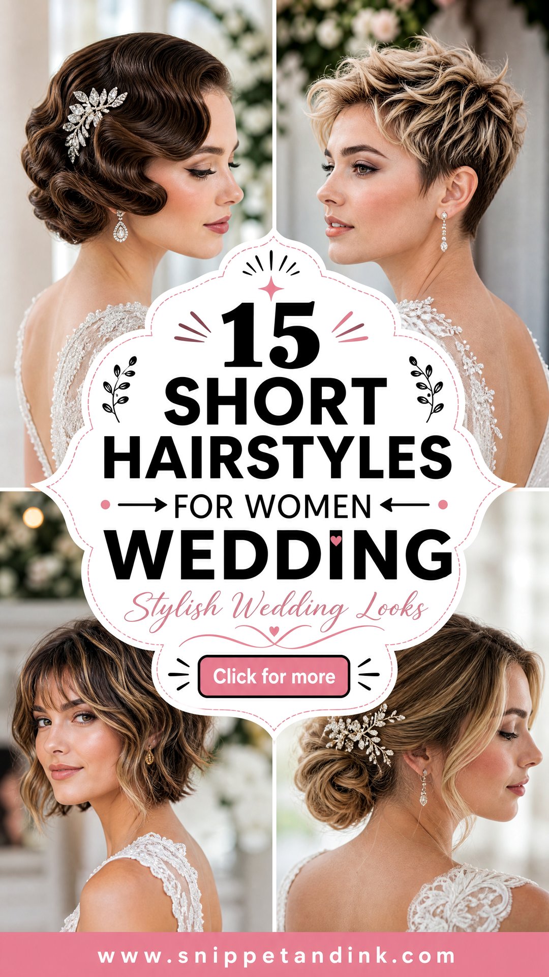 15 Short Hairstyles for Women Wedding Looks With Style - 15 Short Hairstyles for Women Wedding Looks With Style