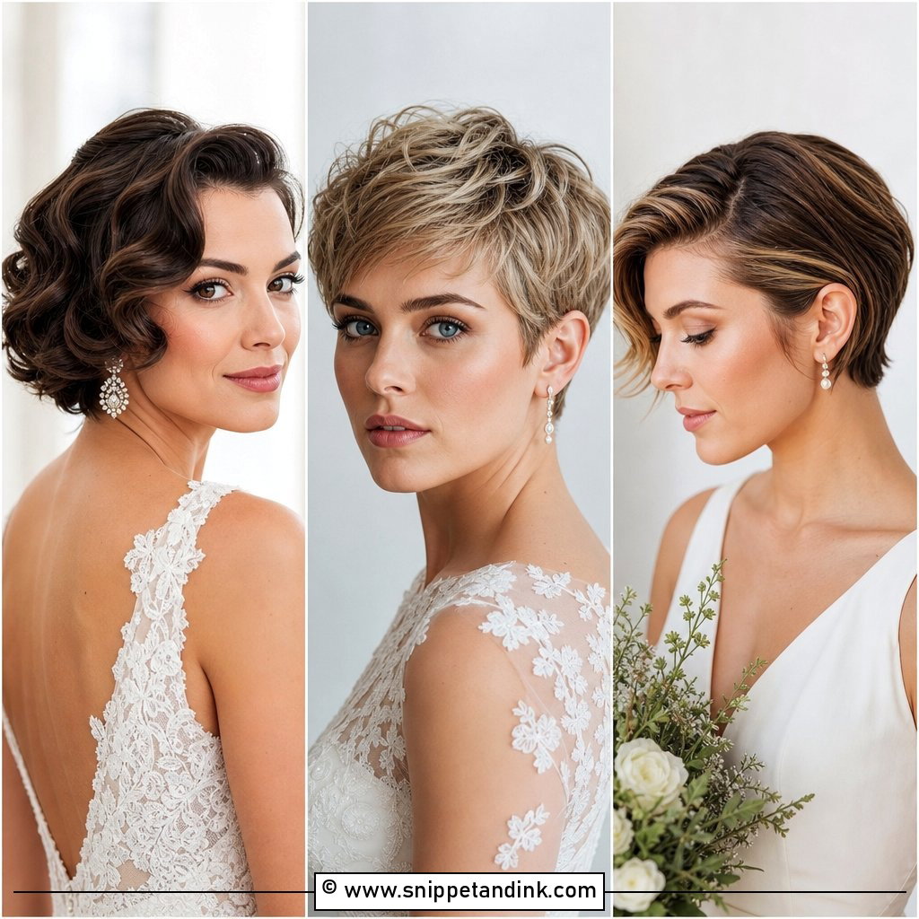 15 Short Hairstyles for Women Wedding Looks With Style