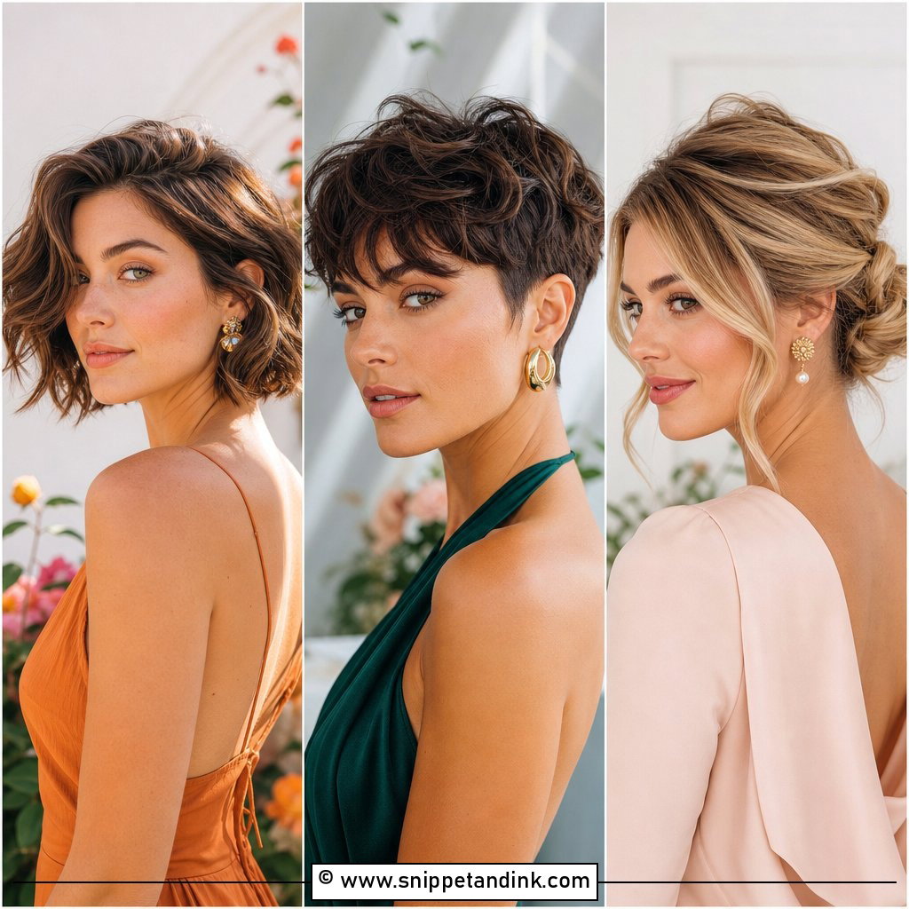 15 Short Hairstyles for a Wedding Guest That Feel Chic