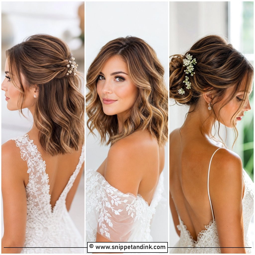 15 Shoulder Length Hairstyle for Wedding Ideas Brides Love