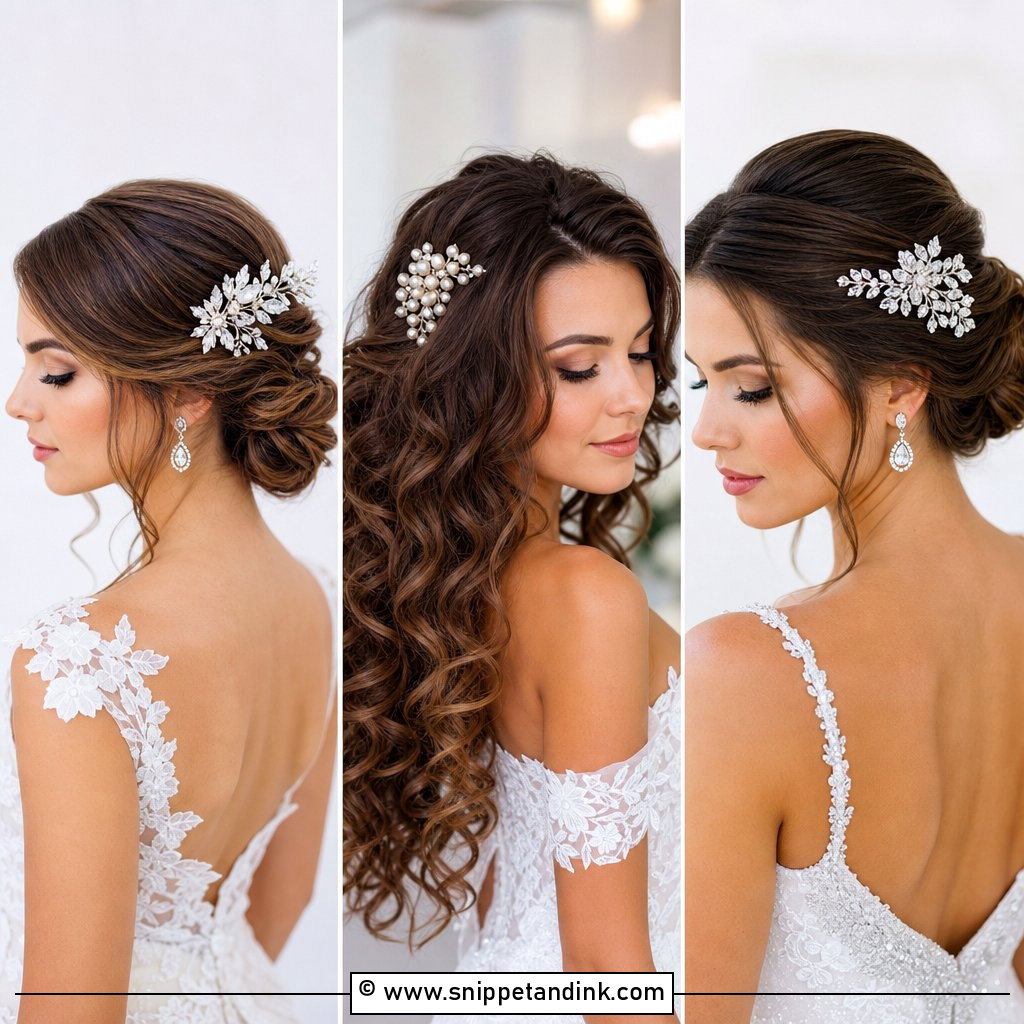 15 Side Bridal Hair Clip Ideas for a Sparkling Finish Today