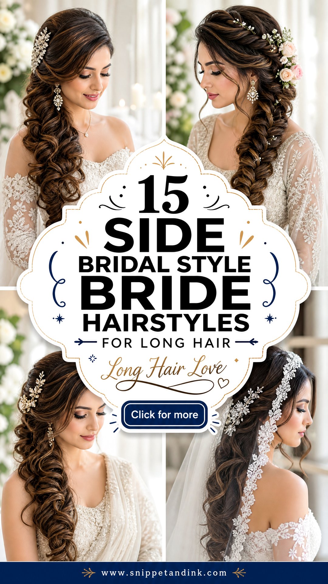 15 Side Bridal Style Bride Hairstyles for Long Hair to Love - 15 Side Bridal Style Bride Hairstyles for Long Hair to Love