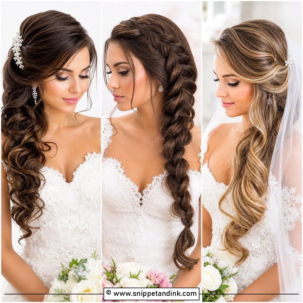15 Side Bridal Style Bride Hairstyles for Long Hair to Love