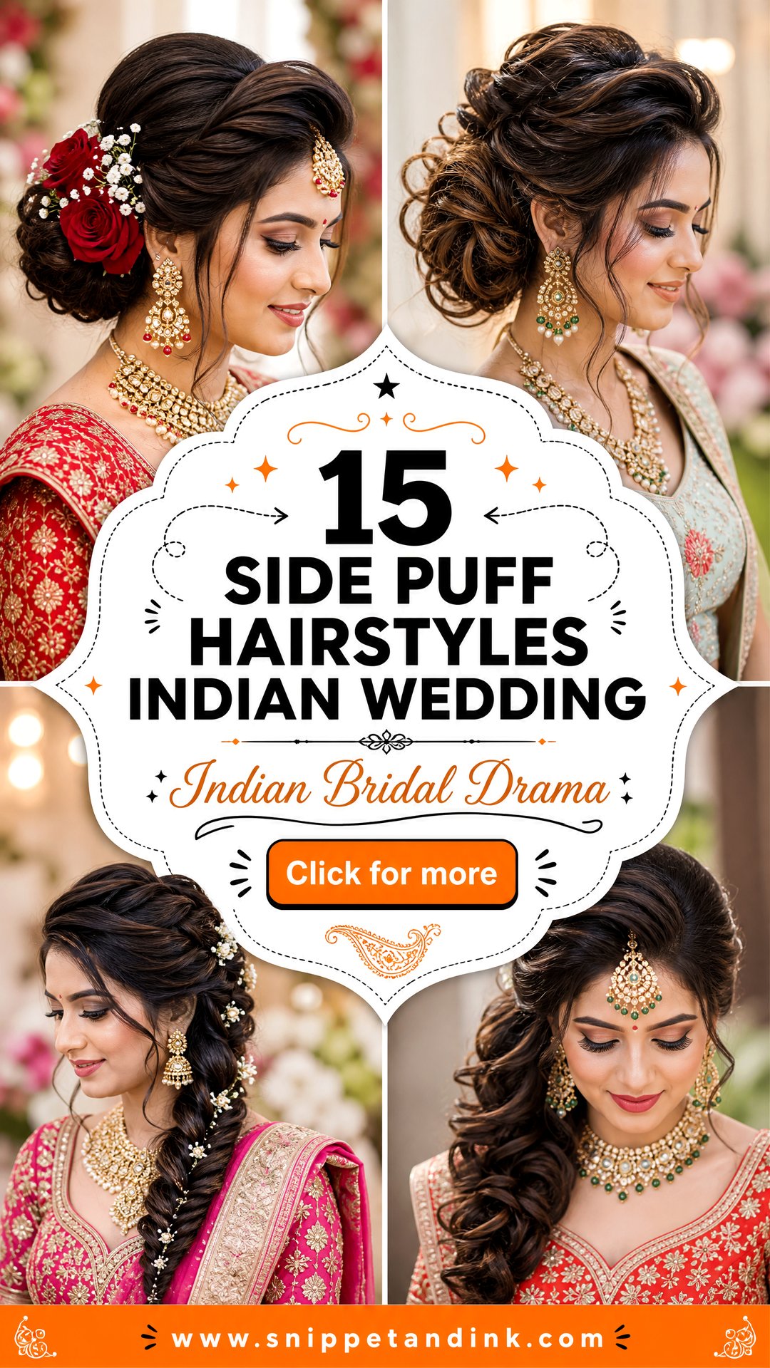 15 Side Puff Hairstyles Indian Wedding Looks to Try Now - 15 Side Puff Hairstyles Indian Wedding Looks to Try Now