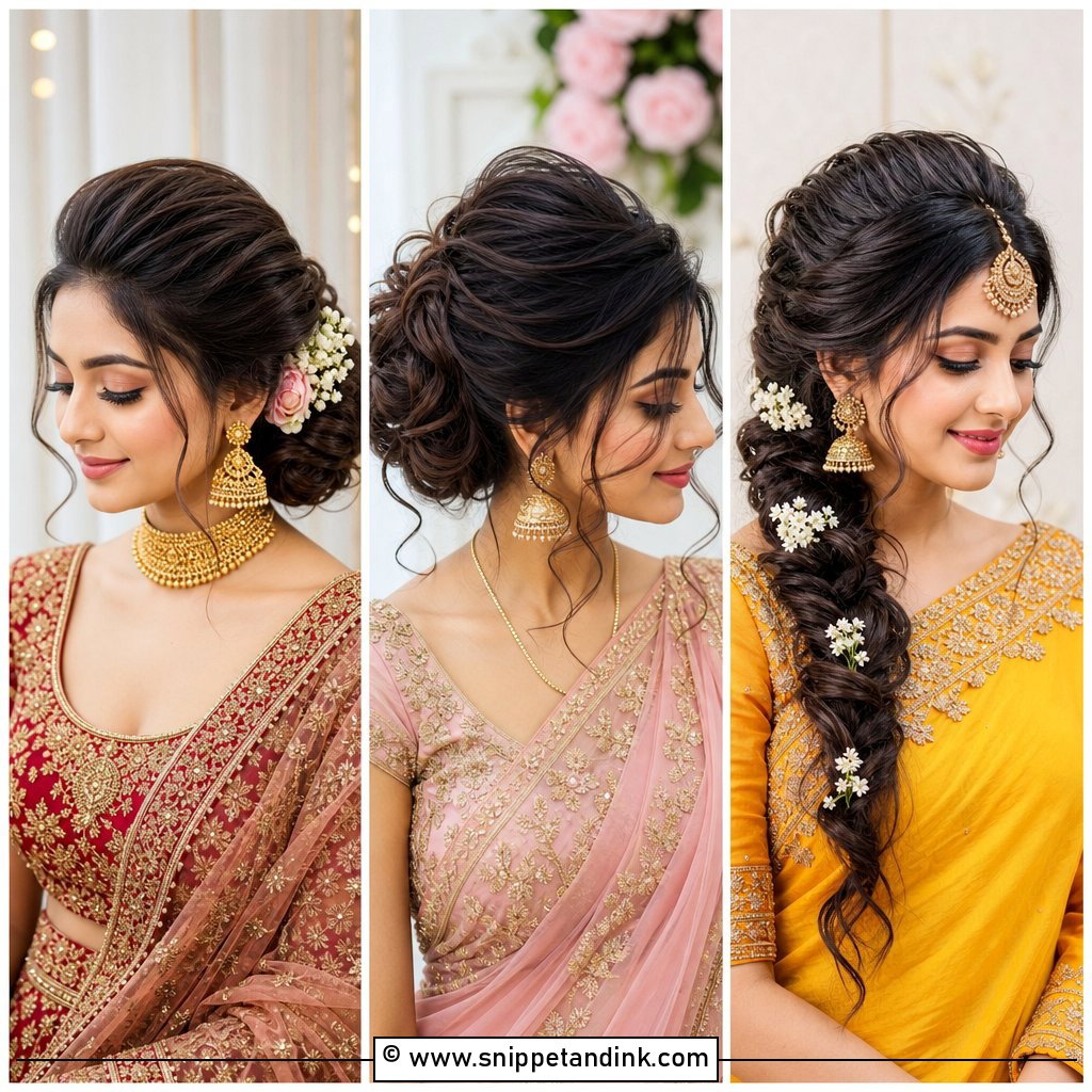 15 Side Puff Hairstyles Indian Wedding Looks to Try Now