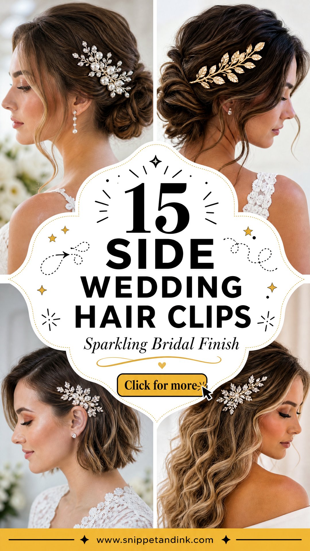 15 Side Wedding Hair Clips for a Dazzling Bridal Look - 15 Side Wedding Hair Clips for a Dazzling Bridal Look