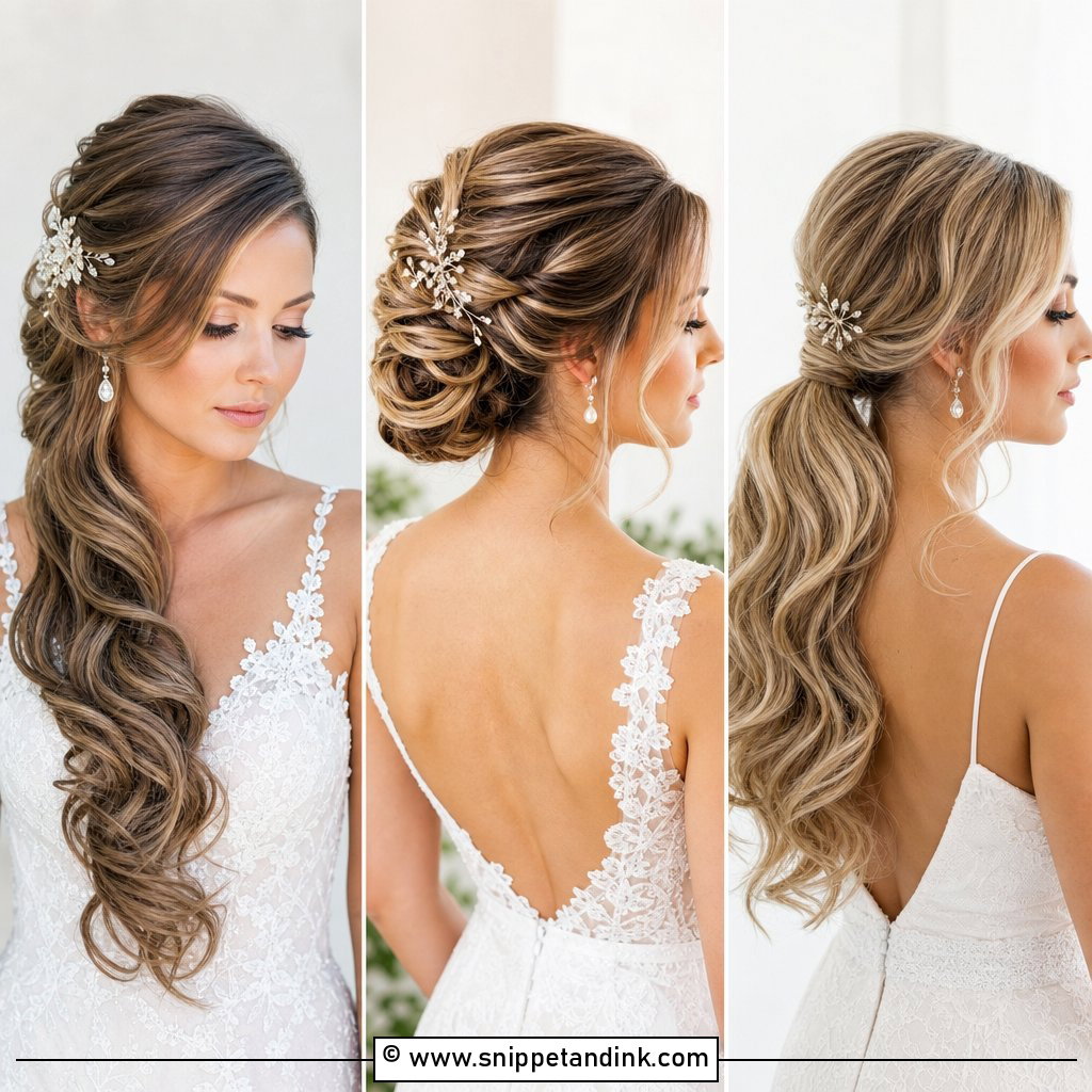 15 Simple Bridal Hairstyles for Medium Hair Brides Adore