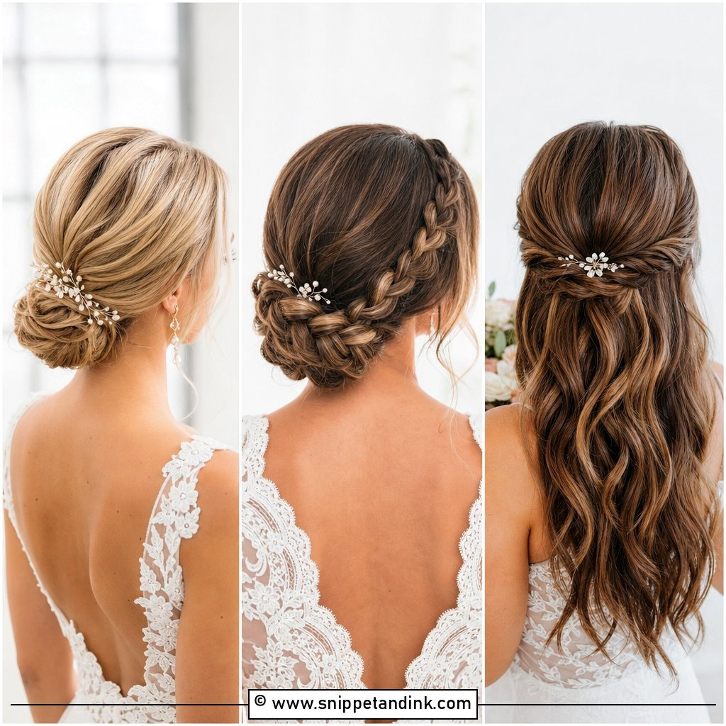 15 Simple Elegant Wedding Hairstyles for Timeless Brides