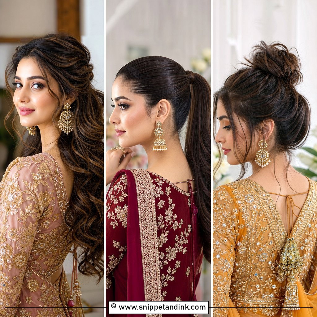 15 Simple Hairstyles for Marriage Functions to Try Now