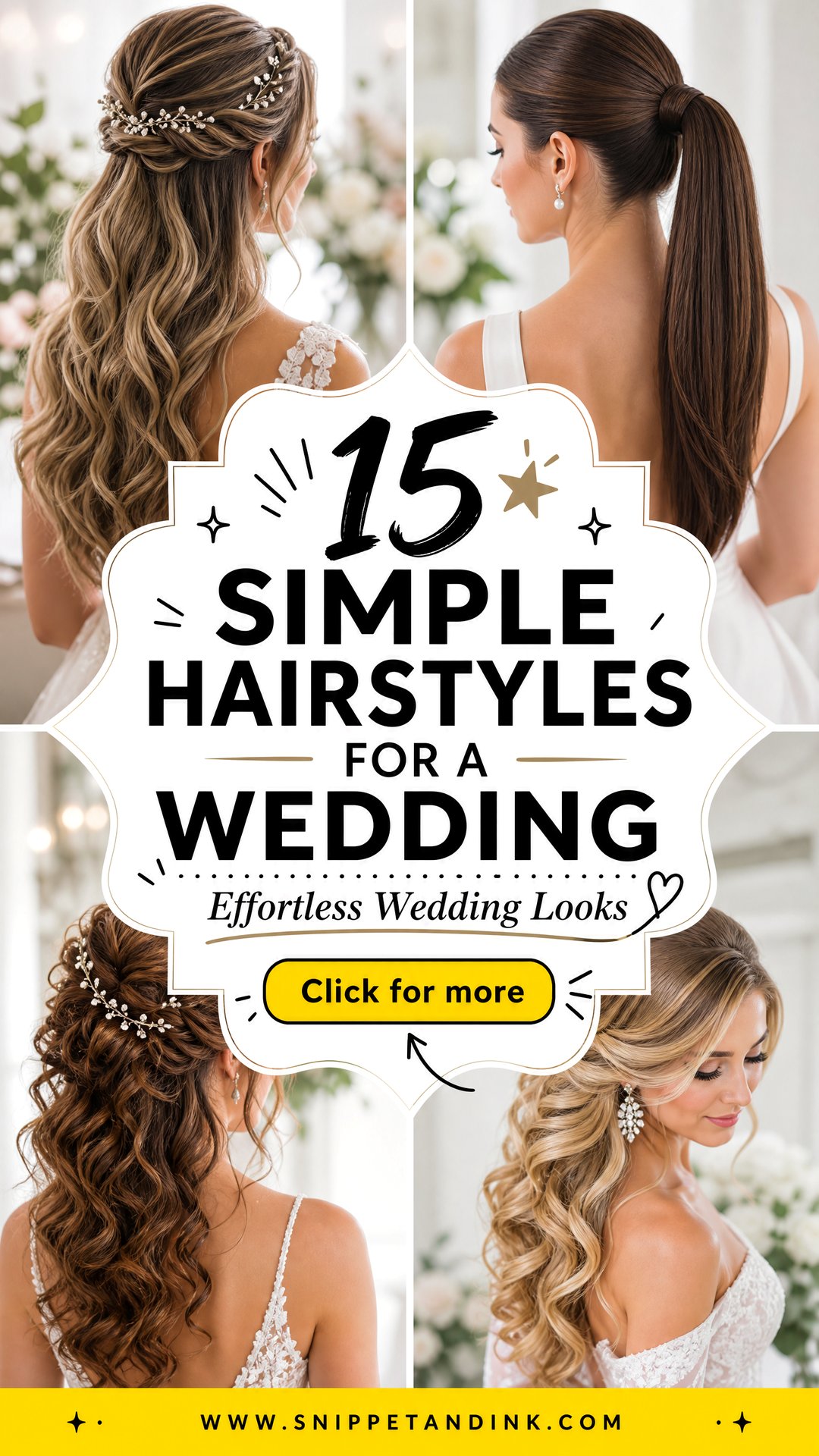 15 Simple Hairstyles for a Wedding That Look Effortless - 15 Simple Hairstyles for a Wedding That Look Effortless