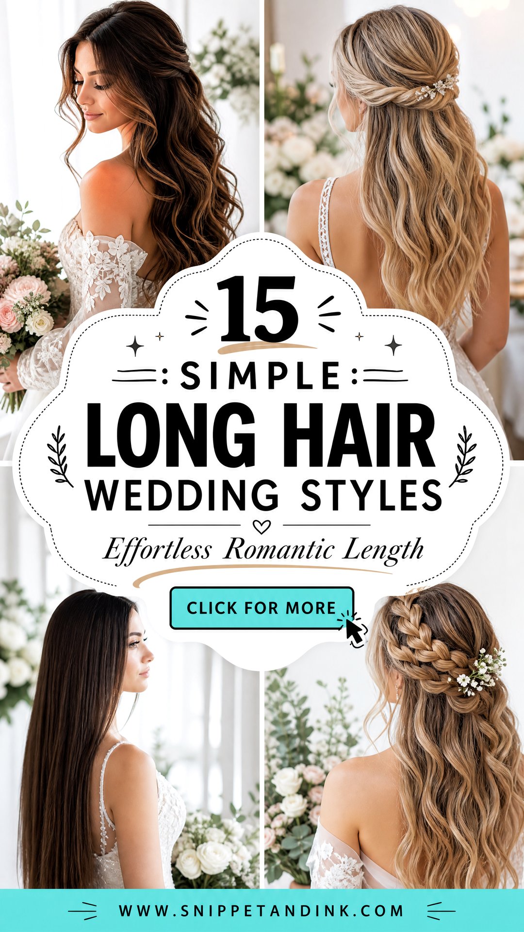 15 Simple Long Hair Wedding Styles for Effortless Romance - 15 Simple Long Hair Wedding Styles for Effortless Romance