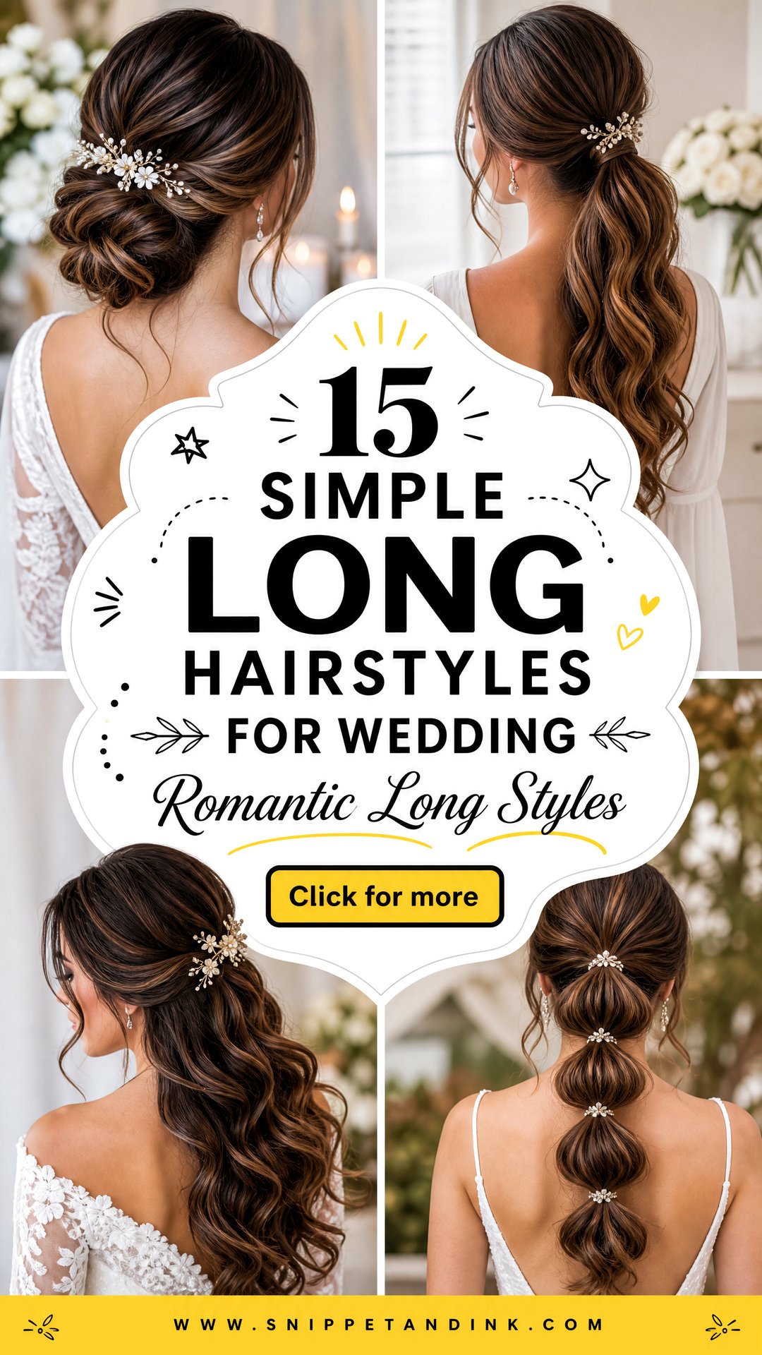 15 Simple Long Hairstyles for Wedding Guests and Brides - 15 Simple Long Hairstyles for Wedding Guests and Brides