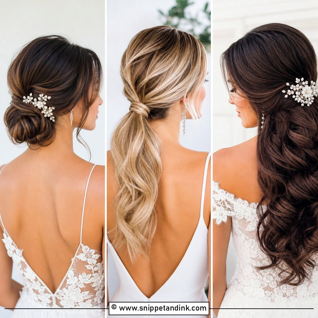 15 Simple Long Hairstyles for Wedding Guests and Brides