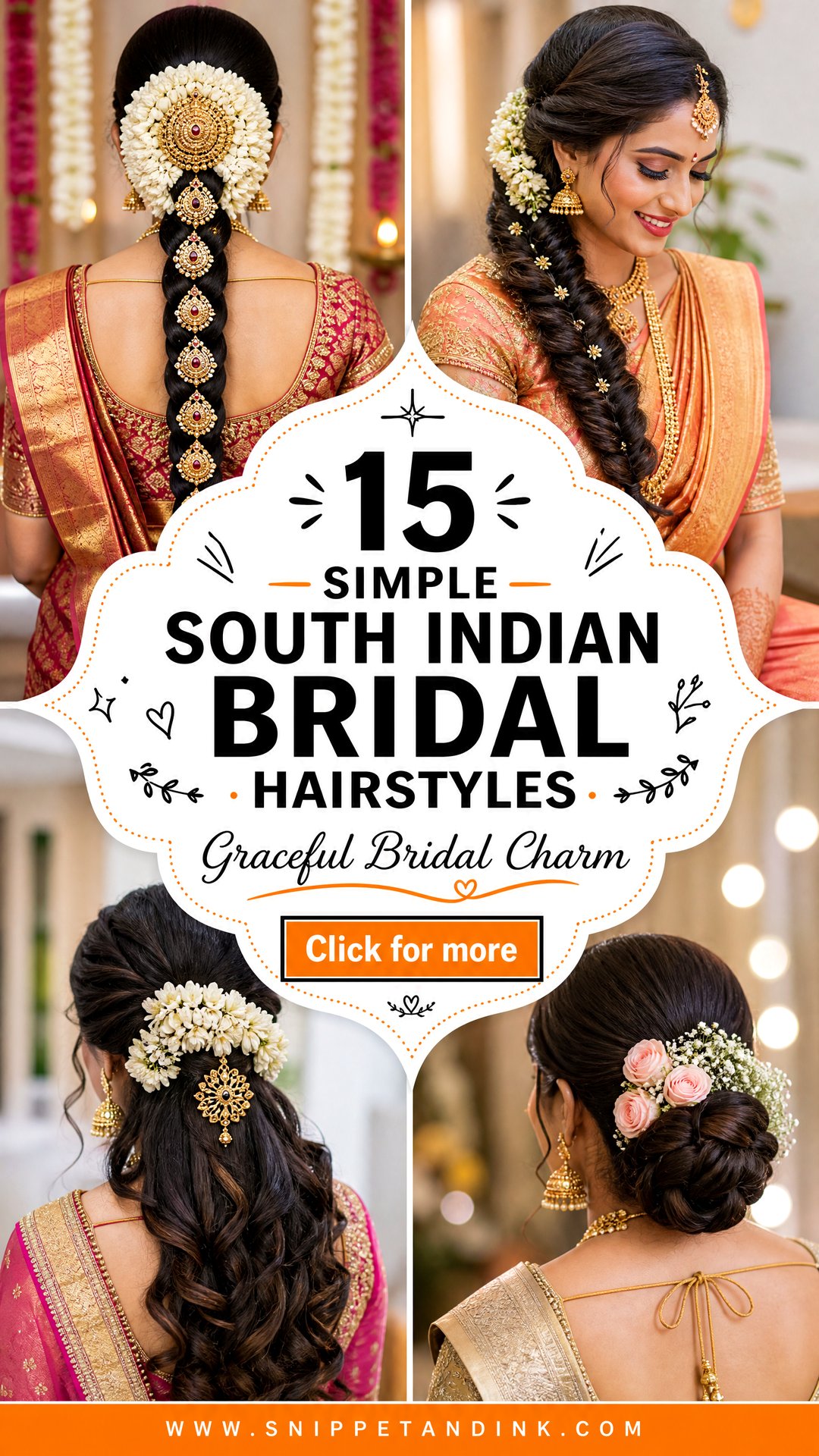 15 Simple South Indian Bridal Hairstyles for Graceful Brides - 15 Simple South Indian Bridal Hairstyles for Graceful Brides
