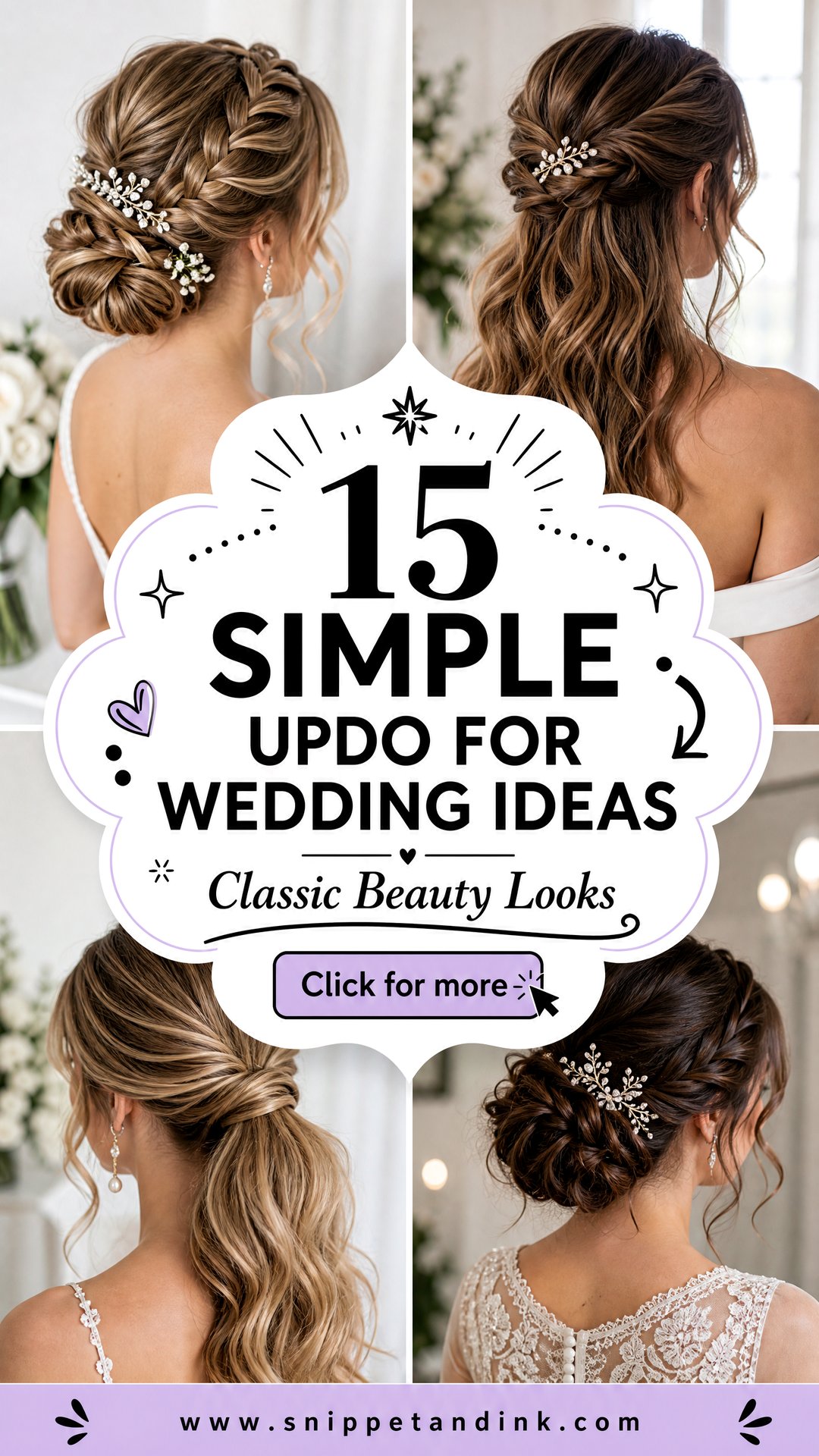 15 Simple Updo for Wedding Ideas for Classic Beauty - 15 Simple Updo for Wedding Ideas for Classic Beauty
