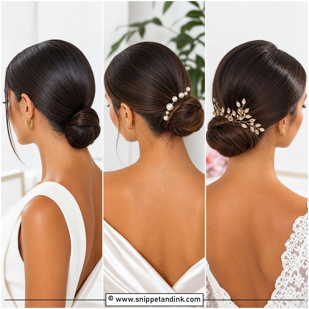 15 Sleek Low Bun Bridal Hair Ideas for Timeless Brides