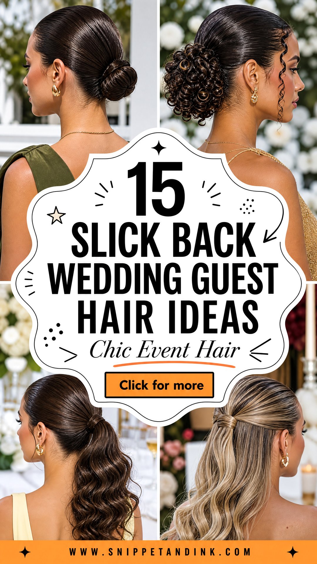 15 Slick Back Wedding Guest Hair Ideas for Chic Events - 15 Slick Back Wedding Guest Hair Ideas for Chic Events