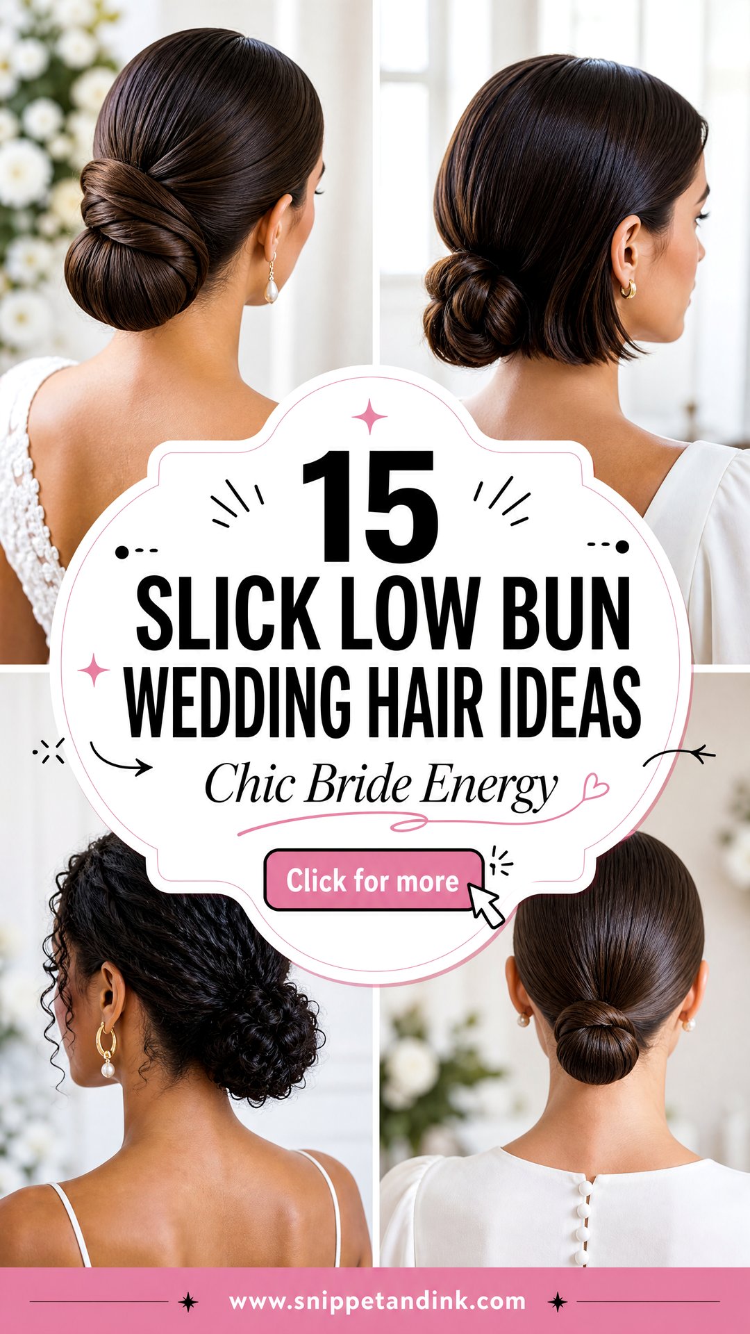 15 Slick Low Bun Wedding Hair Ideas for Chic Brides In 2026 - 15 Slick Low Bun Wedding Hair Ideas for Chic Brides In 2026