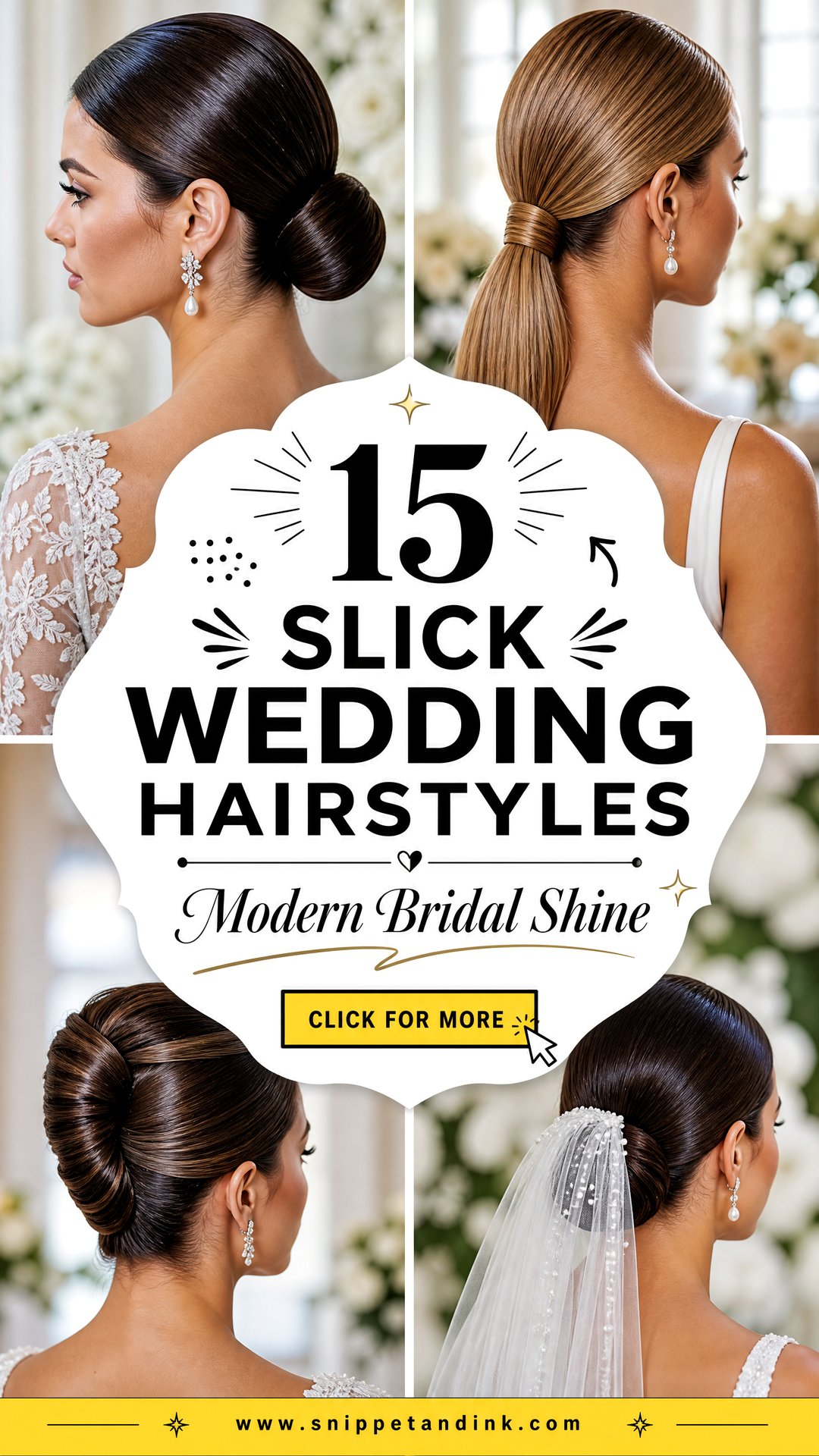 15 Slick Wedding Hairstyles Chic Modern Bridal Looks Now - 15 Slick Wedding Hairstyles: Chic Modern Bridal Looks Now