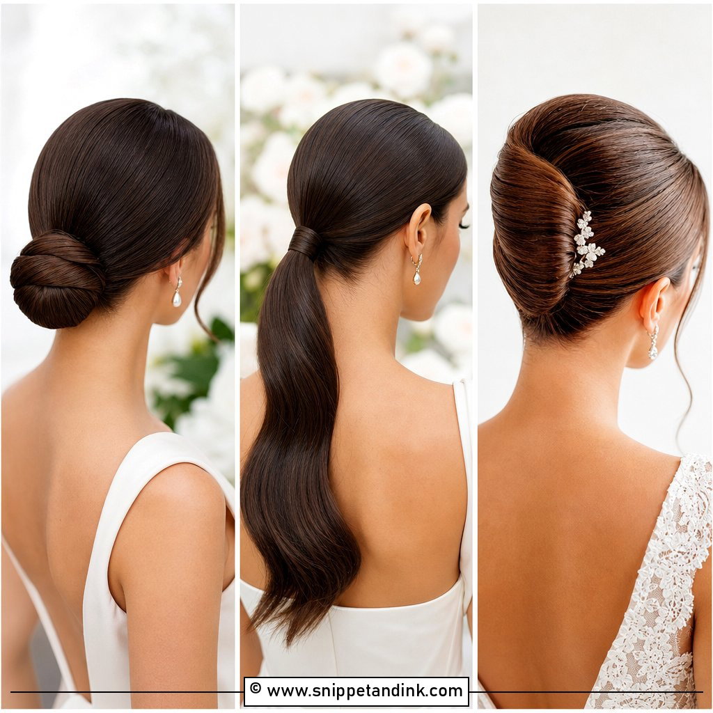 15 Slick Wedding Hairstyles Chic Modern Bridal Looks Now