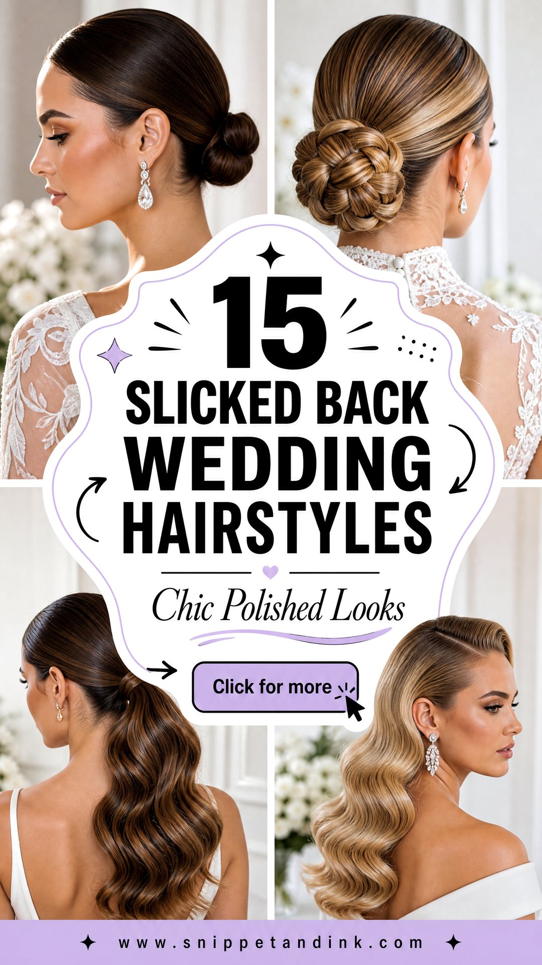 15 Slicked Back Wedding Hairstyles Chic Polished Looks - 15 Slicked Back Wedding Hairstyles: Chic Polished Looks