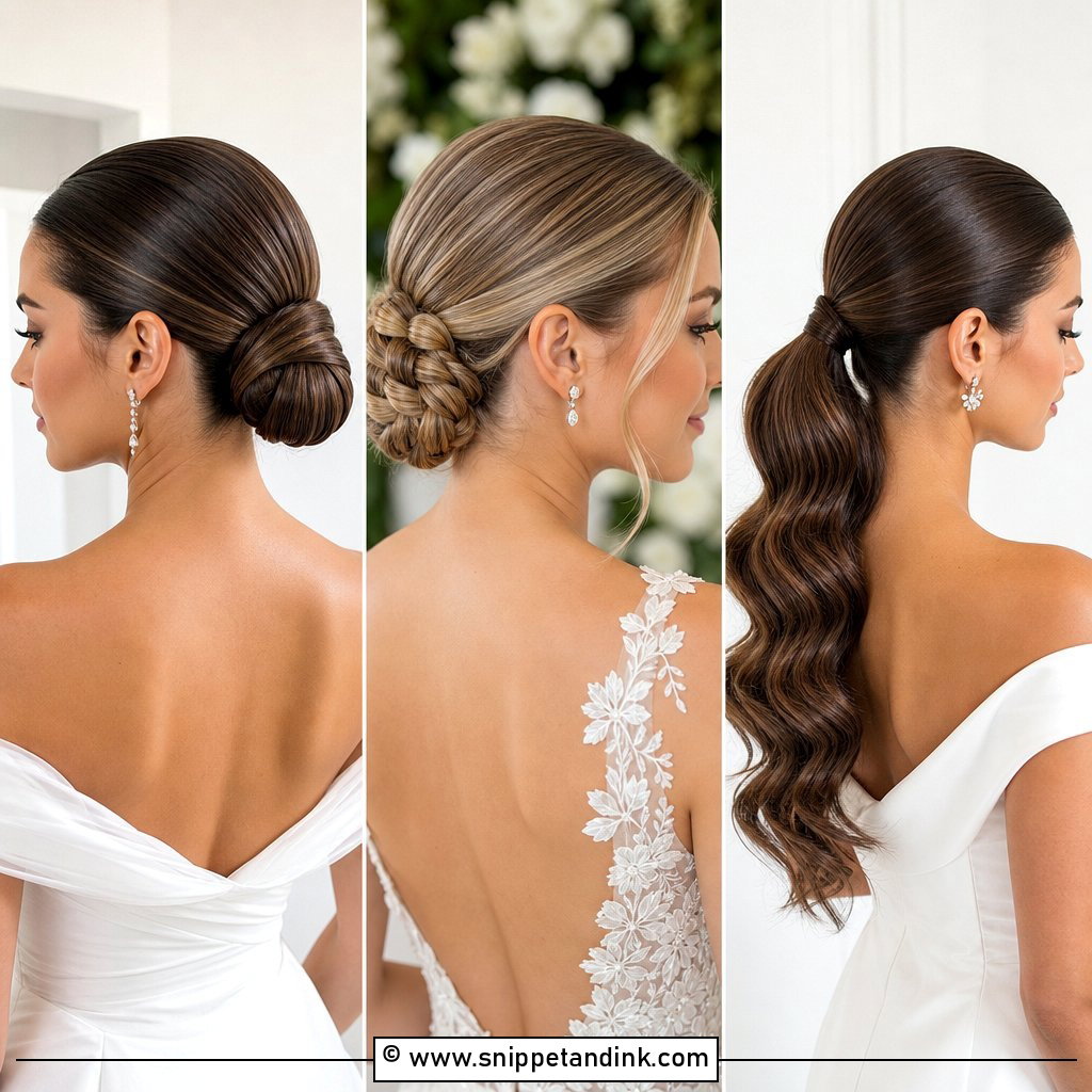 15 Slicked Back Wedding Hairstyles Chic Polished Looks
