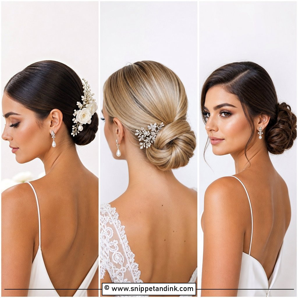15 Slicked Wedding Hair Ideas Chic Polished Bridal Looks