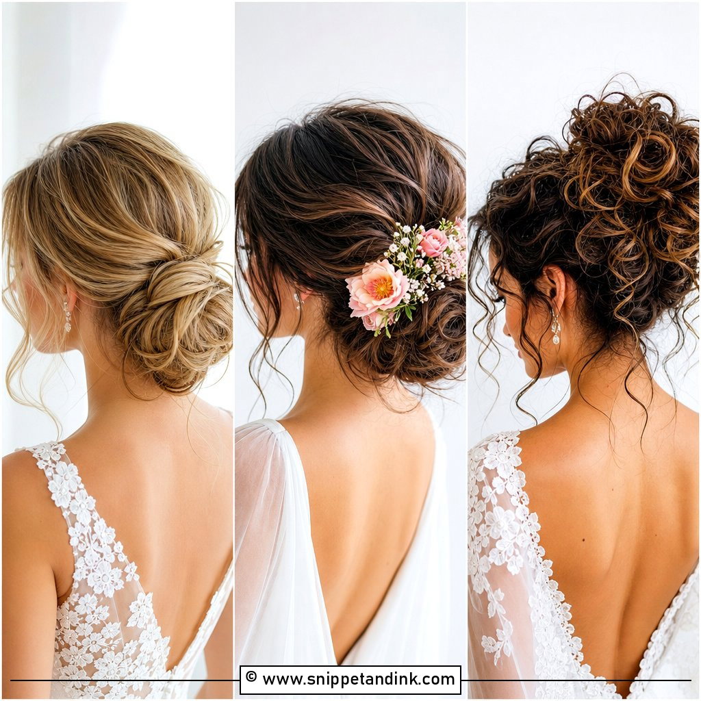 15 Soft Bun Wedding Hair Ideas Elegant Romantic Bridal Looks