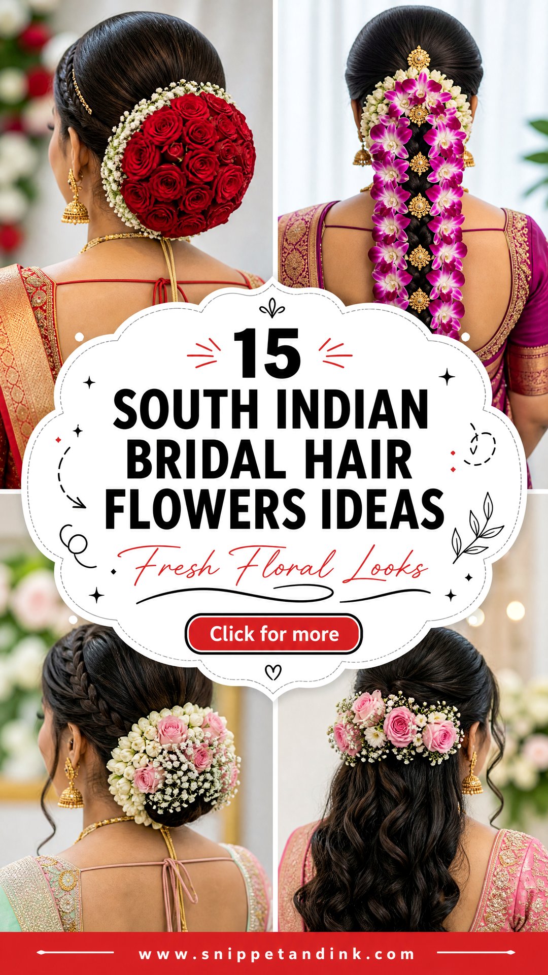 15 South Indian Bridal Hair Flowers Ideas Fresh Floral Looks - 15 South Indian Bridal Hair Flowers Ideas: Fresh Floral Looks