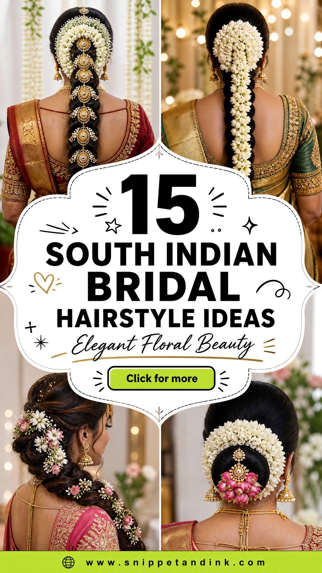 15 South Indian Bridal Hairstyle Ideas Elegant Flower Looks - 15 South Indian Bridal Hairstyle Ideas: Elegant Flower Looks