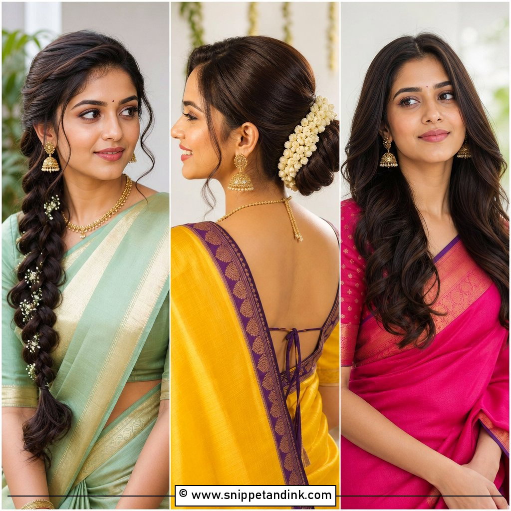 15 South Indian Wedding Guest Hairstyles Elegant Festive Looks