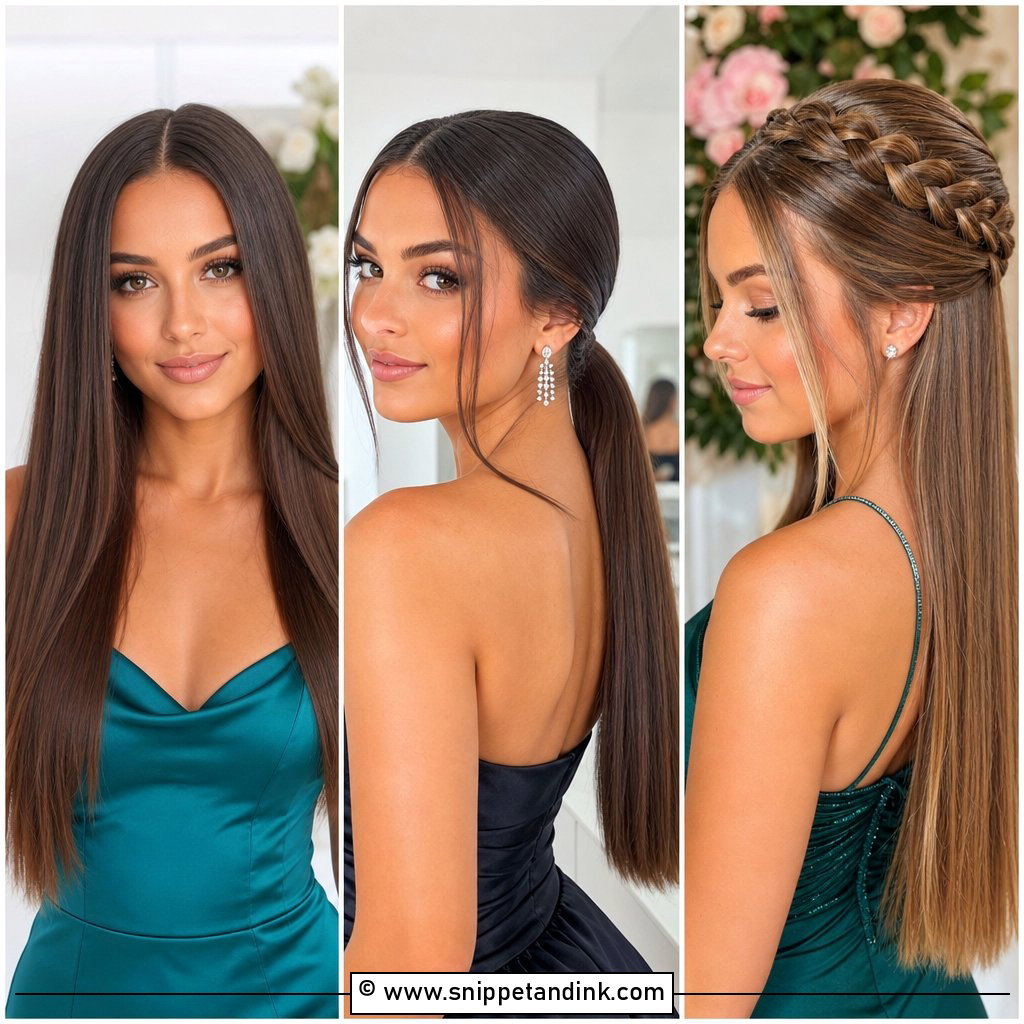15 Straight Hair for Prom Ideas for a Sleek Stunning Night