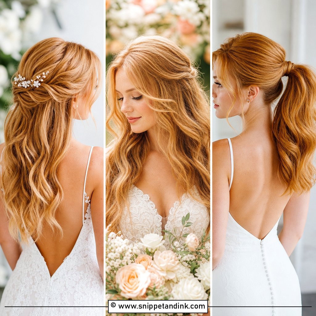 15 Strawberry Blonde Wedding Hair Ideas for a Radiant Glow