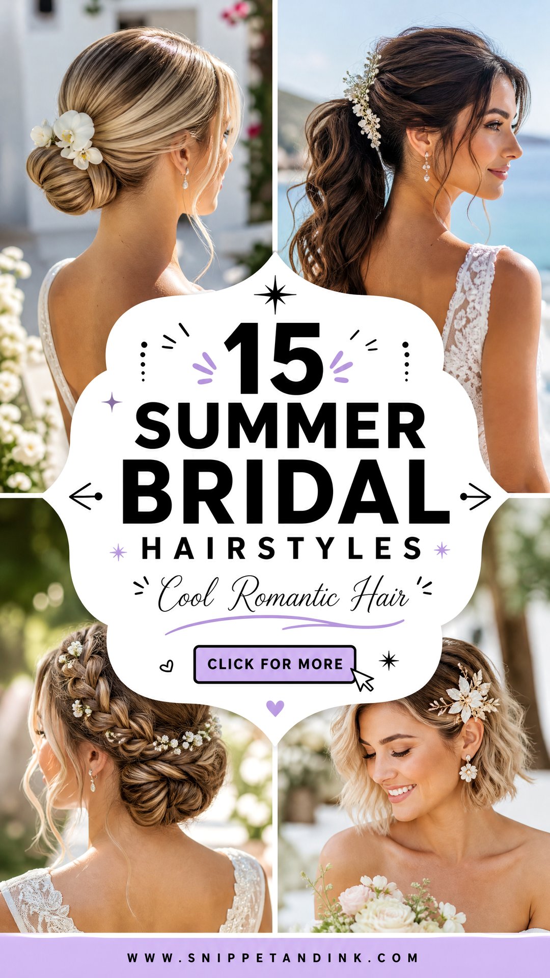 15 Summer Bridal Hairstyles for a Cool Romantic Look - 15 Summer Bridal Hairstyles for a Cool, Romantic Look
