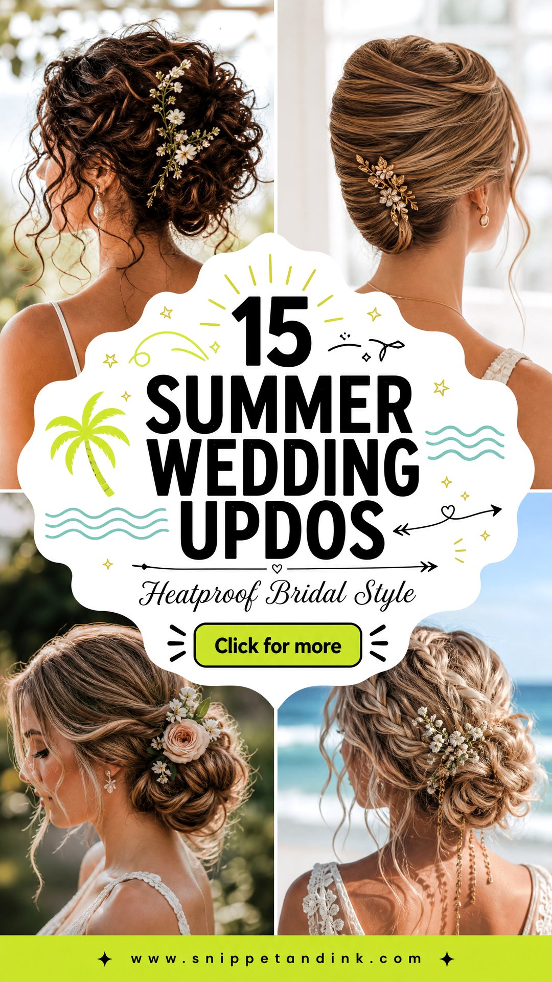 15 Summer Wedding Updos to Beat the Heat in Style All Day - 15 Summer Wedding Updos to Beat the Heat in Style All Day
