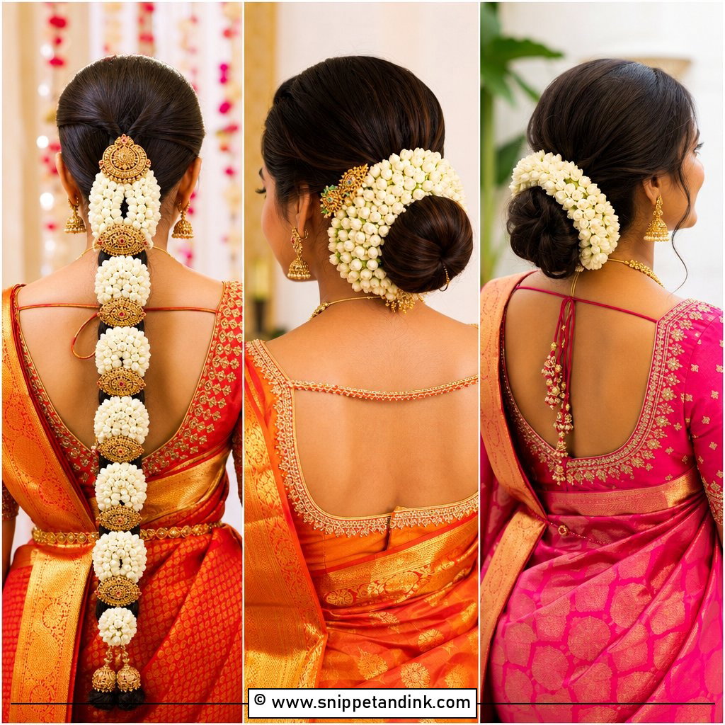 15 Telugu Bridal Hairstyles for Stunning Wedding Glam