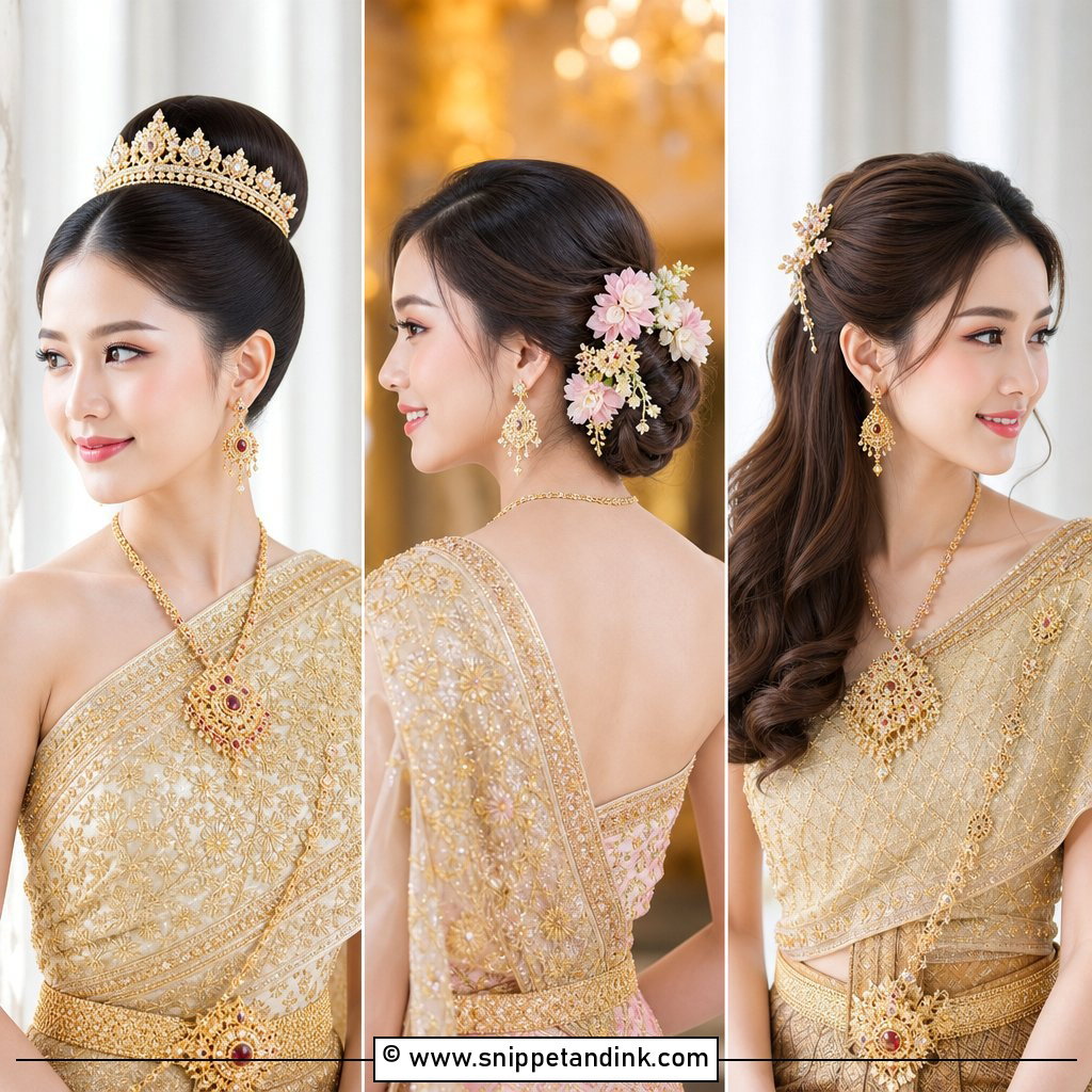 15 Thai Bridal Hair Ideas for Graceful Wedding Style