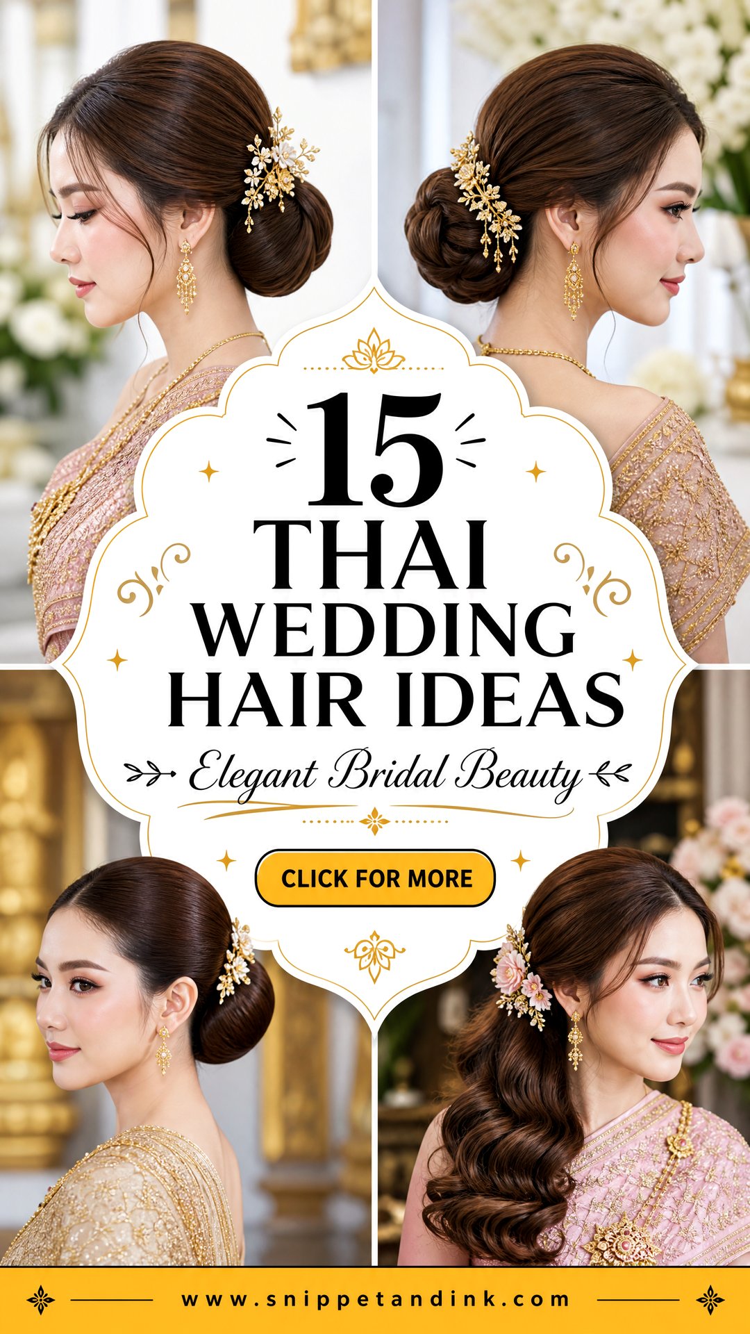 15 Thai Wedding Hair Ideas for Elegant Bridal Beauty - 15 Thai Wedding Hair Ideas for Elegant Bridal Beauty