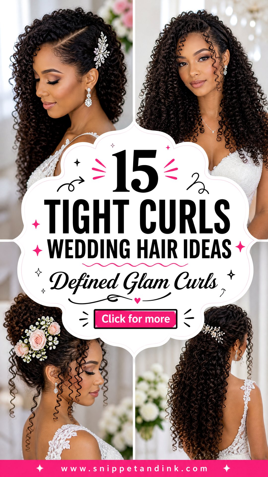 15 Tight Curls Wedding Hair Ideas for Defined Glam - 15 Tight Curls Wedding Hair Ideas for Defined Glam