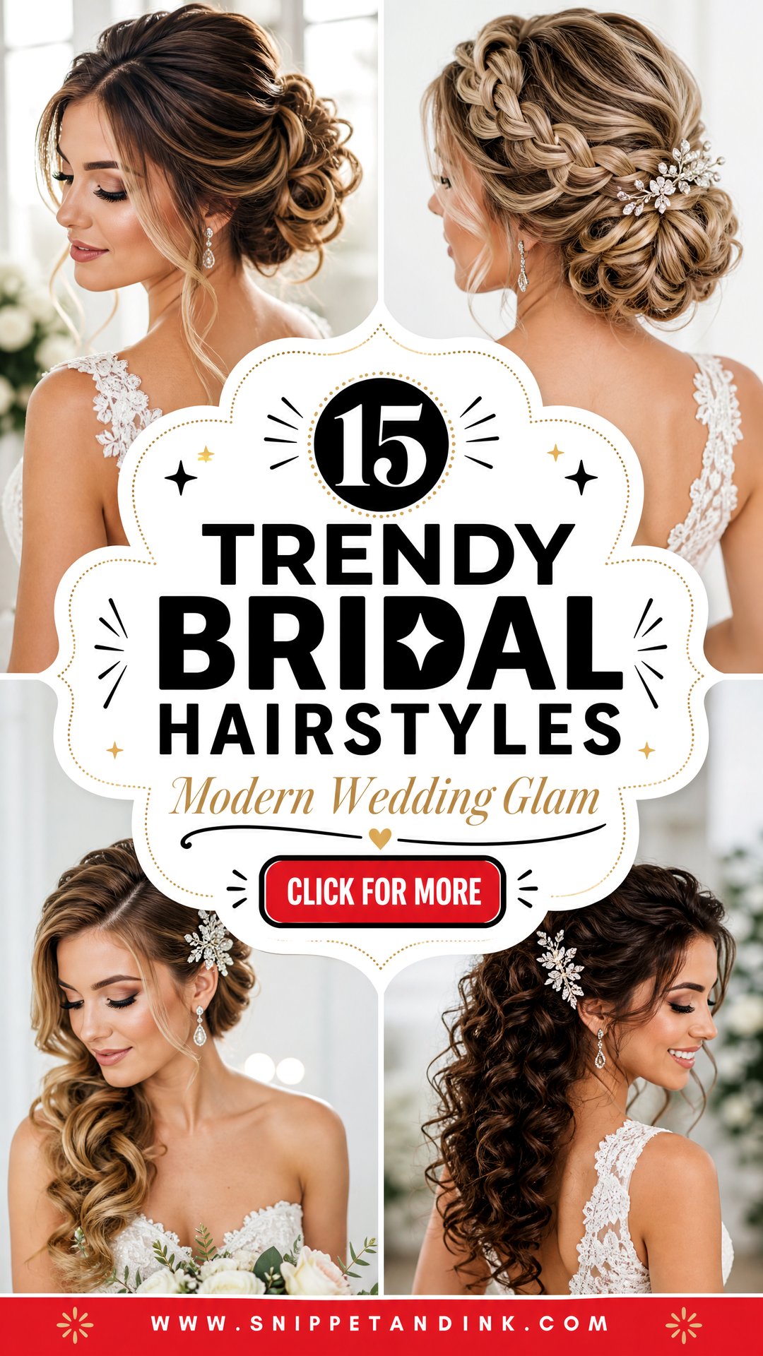 15 Trendy Bridal Hairstyles for Modern Wedding Glam - 15 Trendy Bridal Hairstyles for Modern Wedding Glam