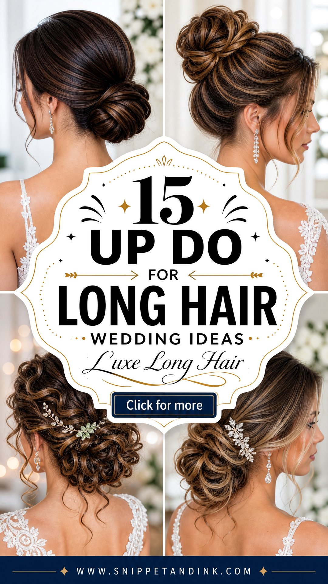15 Up Do for Long Hair Wedding Ideas for Luxe Style - 15 Up Do for Long Hair Wedding Ideas for Luxe Style