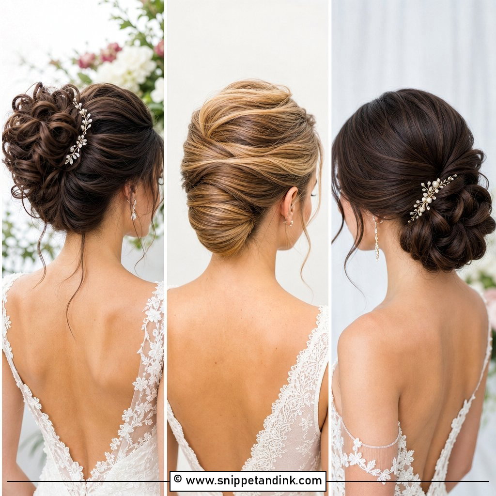 15 Updo Hairstyle Wedding Ideas for Romantic Brides