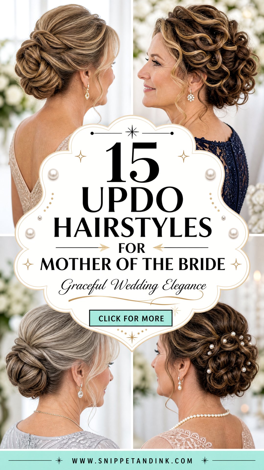 15 Updo Hairstyles for Mother of the Bride Elegance - 15 Updo Hairstyles for Mother of the Bride Elegance